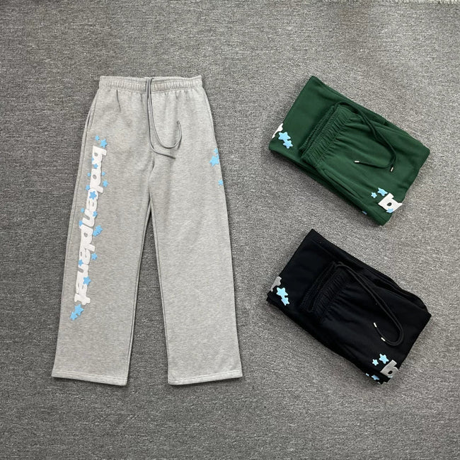 Broken Planet Vertical Star Print Wide Leg Sweatpants - 3 Colors Available Hover Image