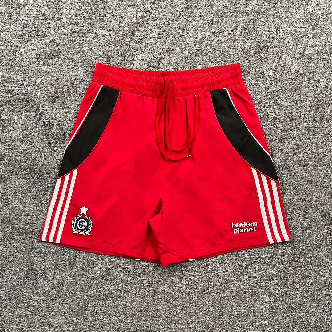 Broken Planet 3‑Stripe Retro Track Shorts (4 Colors)
