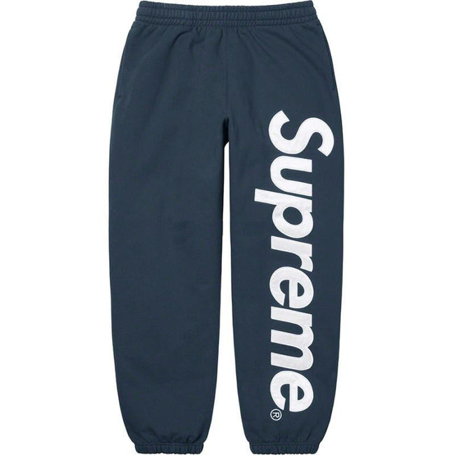 Supreme Vertical Logo Sweatpants – Navy / White Hover Image