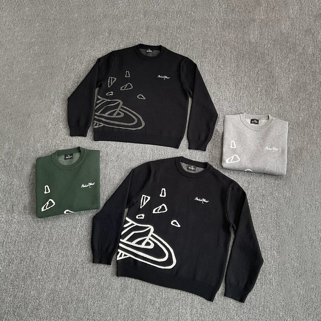 Broken Planet Cracked Planet Knit Sweater - 4 Colors Available
