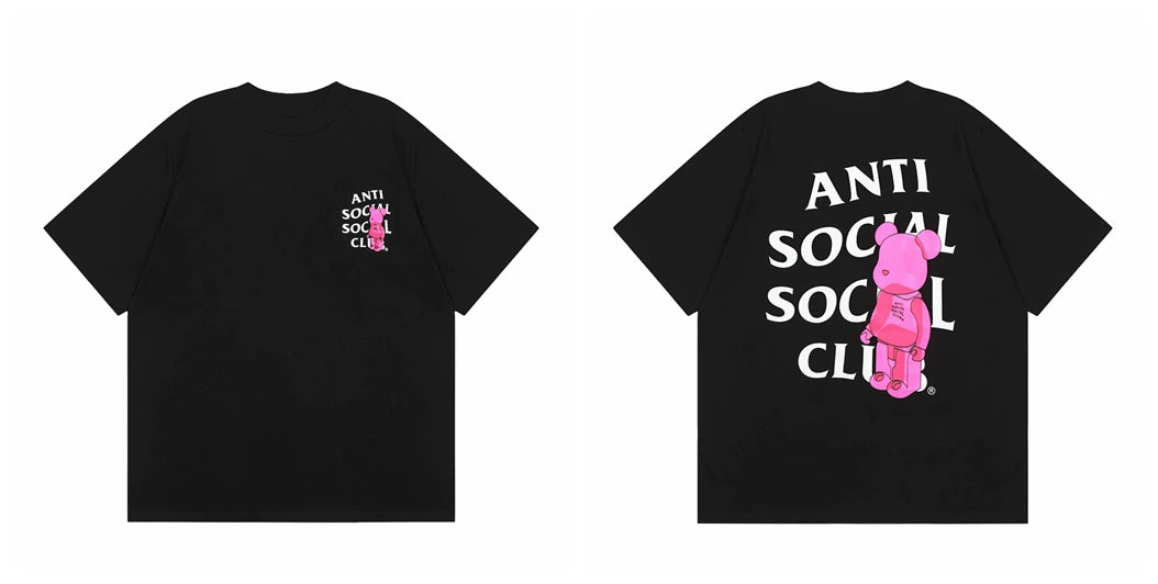 ASSC short sleeved American high street hip-hop fashion brand summer unisex loose cotton casual couple letter T-shirt (40)