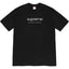 Supreme Minimal Linear Logo Black Tee