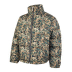 Thug Club Digital Camo Stand Collar Puffer Jacket, Unisex