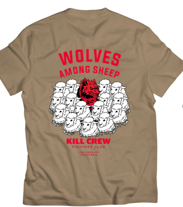 Killcrew Wolves Among Sheep Graphic Tan T-Shirt Hover Image