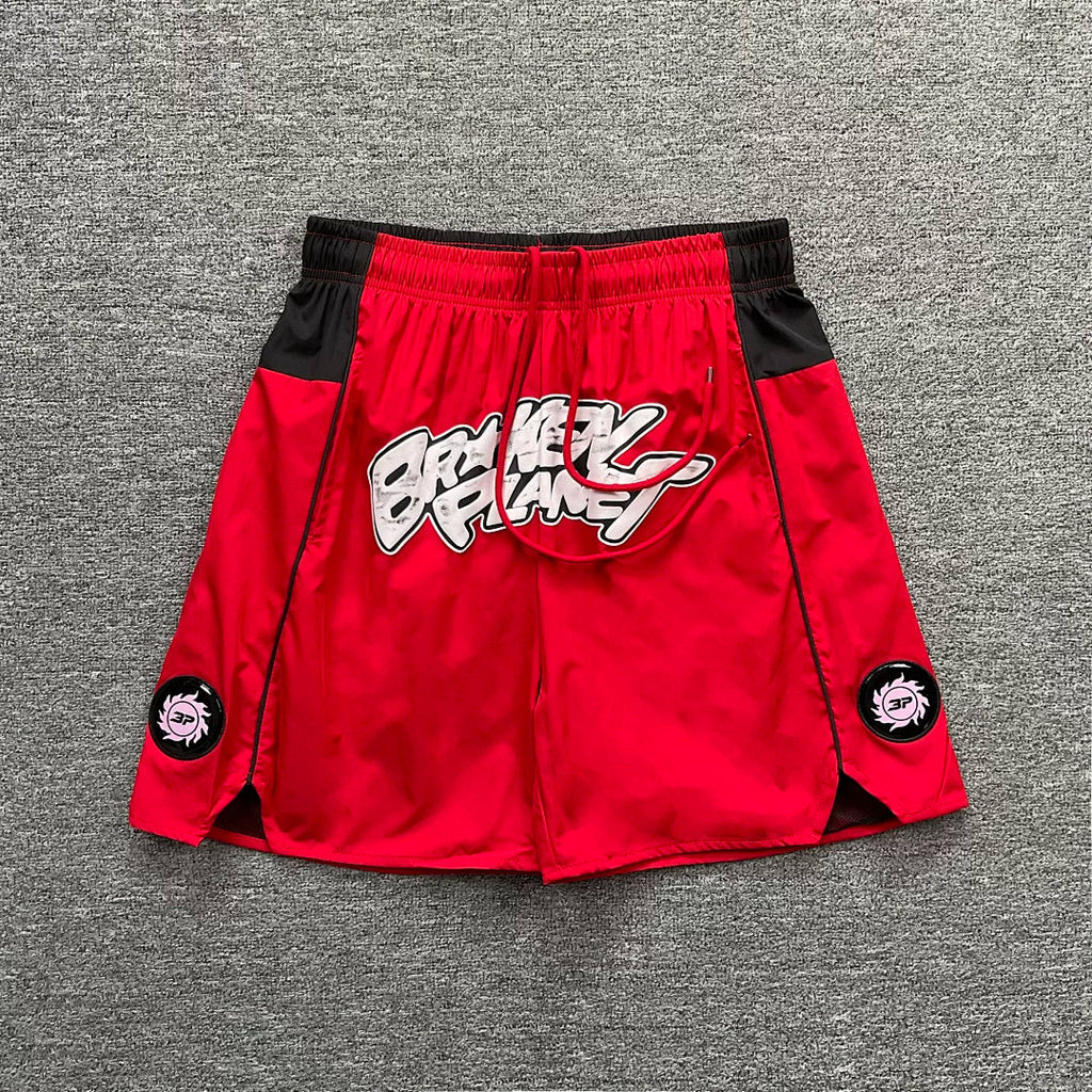 Broken Planet Graffiti Basketball Mesh Shorts‑4 Colors