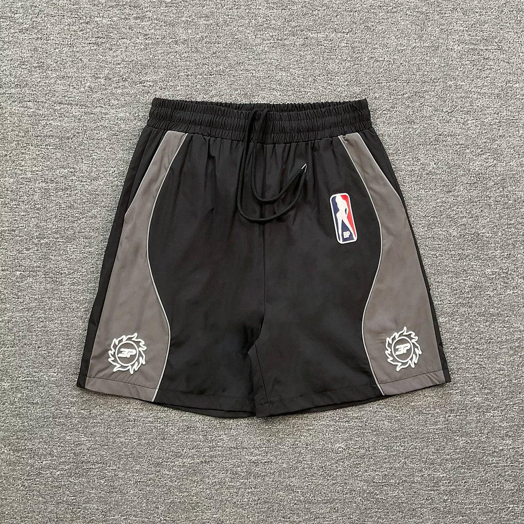 Broken Planet Color‑Block Basketball Mesh Shorts, 4 Colors Unisex Retro Street Sport Shorts