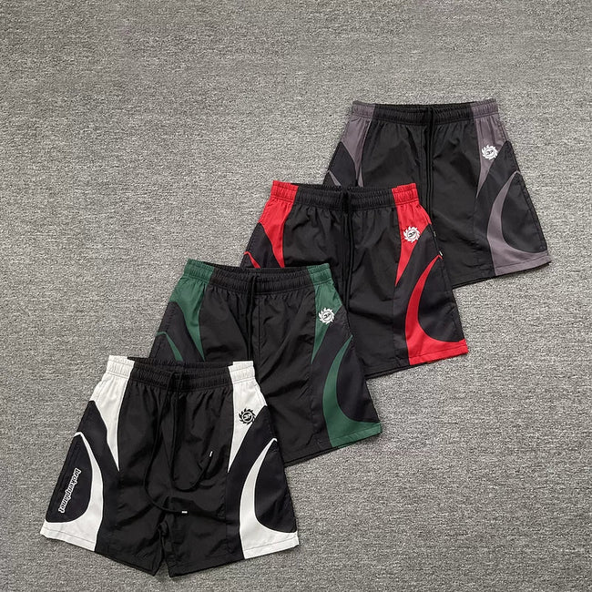 Broken Planet Curved Panel Nylon Sports Shorts - 4 Colors Available Hover Image
