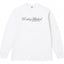 Supreme x Aphex Twin "Donkey Rhubarb" Long Sleeve Top - White