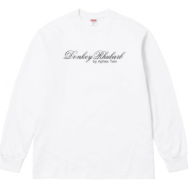 Supreme x Aphex Twin "Donkey Rhubarb" Long Sleeve Top - White Hover Image