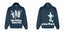 Broken Planet The Madness Never Ends Navy Oversized Graphic Hoodie
