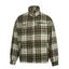 Thug Club Green Plaid Wool Blend Zip Jacket, Unisex