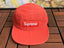 Supreme Red Canvas Box Logo 5-Panel Camp Cap