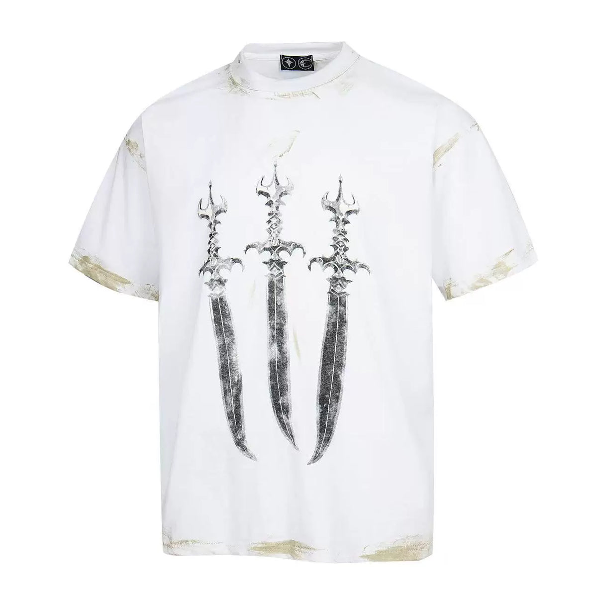 Thug Club Vintage Three Swords Print Oversized T-Shirt, Unisex