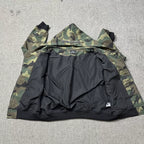 Broken Planet Camo Cracked Planet Cropped Zip Up Hoodie