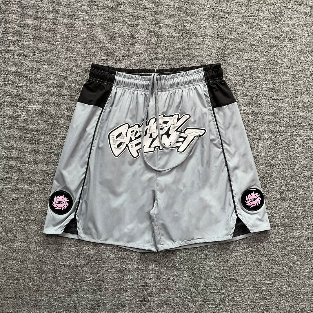 Broken Planet Graffiti Basketball Mesh Shorts‑4 Colors