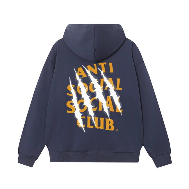 ANTI SOCIAL SOCIAL CLUB ASSC Basic Reflective Chinese Loong Print Autumn Winter Hoodie (7) Hover Image
