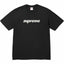 Supreme Italic Logo Black Cotton Tee