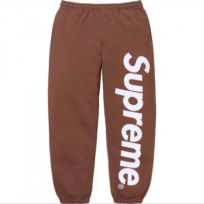 Supreme Vertical Logo Sweatpant - Heather Grey / White Hover Image