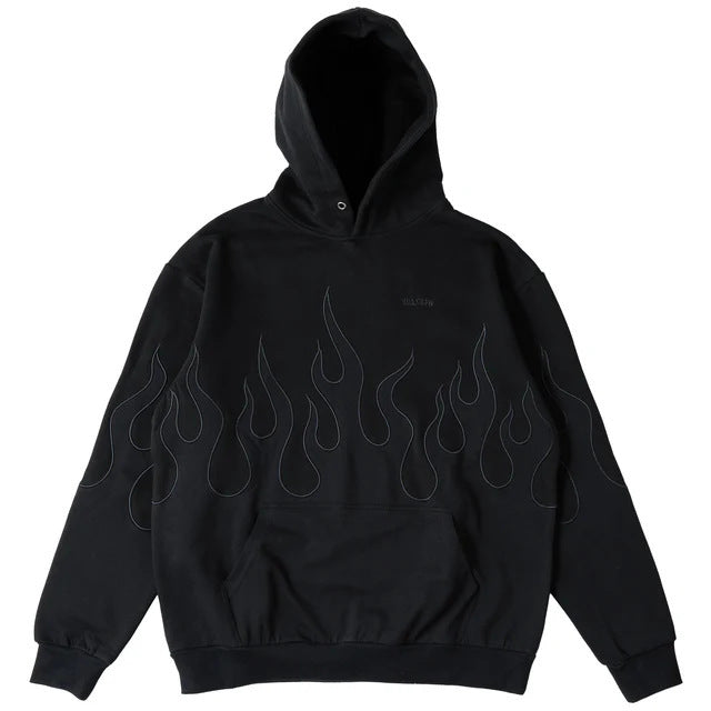 Killcrew Flame Graphic All-Black Hoodie