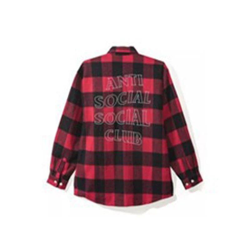 GX ASSC anti shirt tie dye social loose club plaid jacket design niche layering shirt trend (17)
