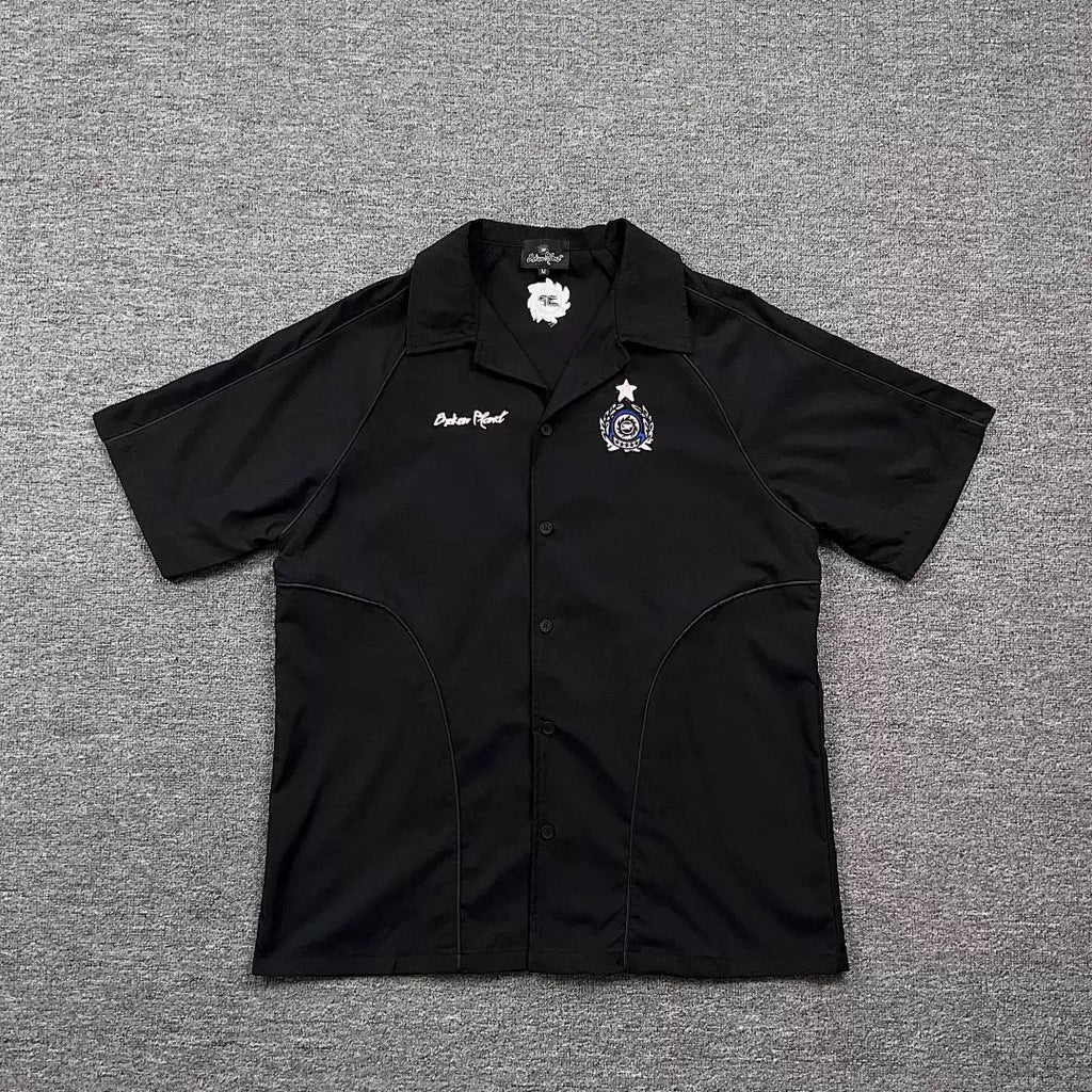 Broken Planet Contrast Stitch Camp Collar Shirt‑3 Colors