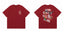 Anti Social Social Club Feather Graphic Oversized T‑Shirt | Burgundy Red
