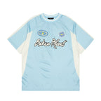 Broken Planet Light Blue Retro Football Jersey T-Shirt