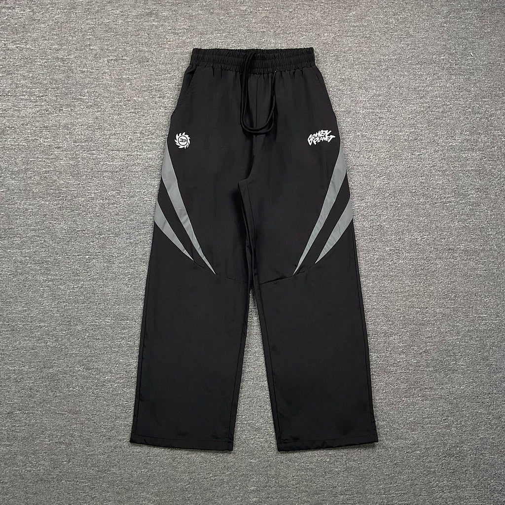 Broken Planet Angular Color‑Block Wide Leg Track Pants‑4 Colors