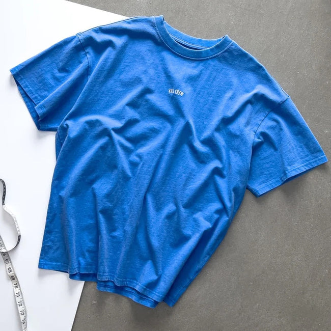 Killcrew Minimalist Logo Graphic Blue T-Shirt Hover Image