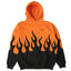 Killcrew Flame Graphic Orange and Black Hoodie
