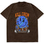 Killcrew Smiley Face Graphic Brown T-Shirt
