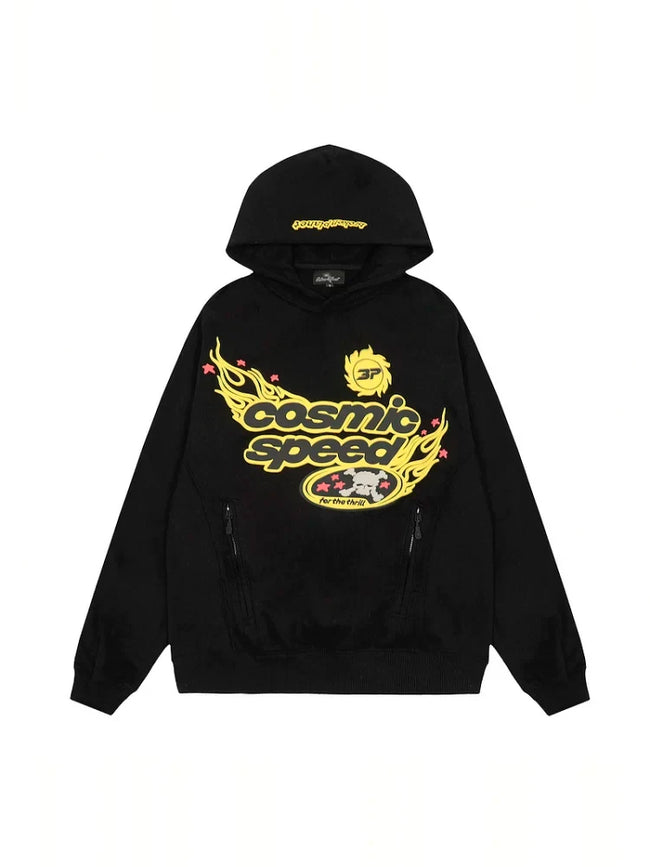Broken Planet Cosmic Speed Hoodie Sweat Set - Black Hover Image