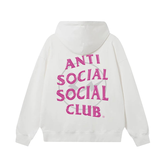 ANTI SOCIAL SOCIAL CLUB ASSC Basic Reflective Chinese Loong Print Autumn Winter Hoodie (11) Hover Image