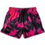 Killcrew Black and Pink Tie-Dye Mesh Shorts