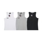 Thug Club Metal Buckle U-Neck Tank Top, Y2K Gothic Sleeveless Vest