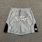 Broken Planet Curved Seam Graffiti Basketball Shorts‑4 Colors