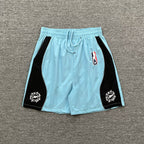 Broken Planet Color‑Block Basketball Mesh Shorts, 4 Colors Unisex Retro Street Sport Shorts