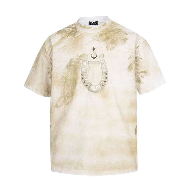 Thug Club Tie Dye Horseshoe Patch Oversized T-Shirt, Unisex Hover Image