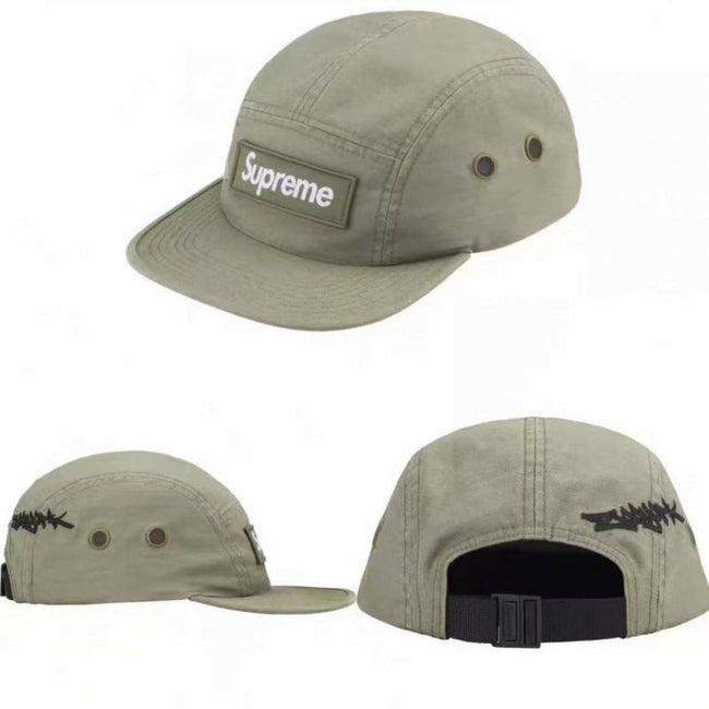 Supreme Sage Green Graffiti Box Logo 5-Panel Camp Cap Hover Image
