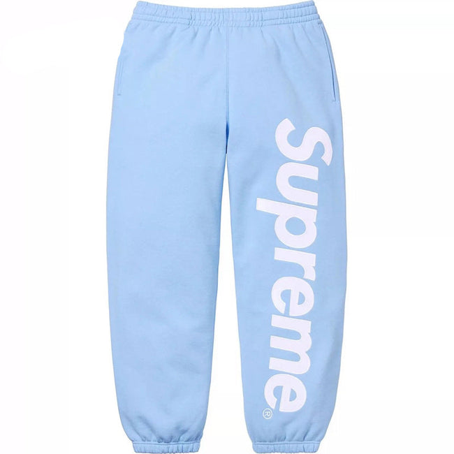 Supreme Vertical Logo Sweatpants – Light Blue / White Hover Image