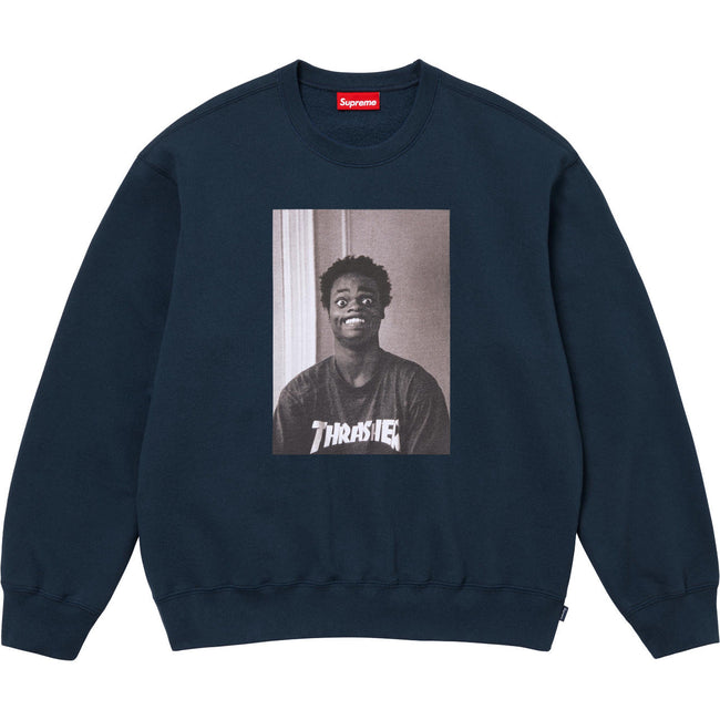 Supreme x Thrasher Photo Crewneck – Navy Hover Image