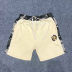 Broken Planet Camo Trim Embroidered Sweat Shorts‑3 Colors