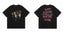 Anti Social Social Club Black Tee – Crowd Print Red Text