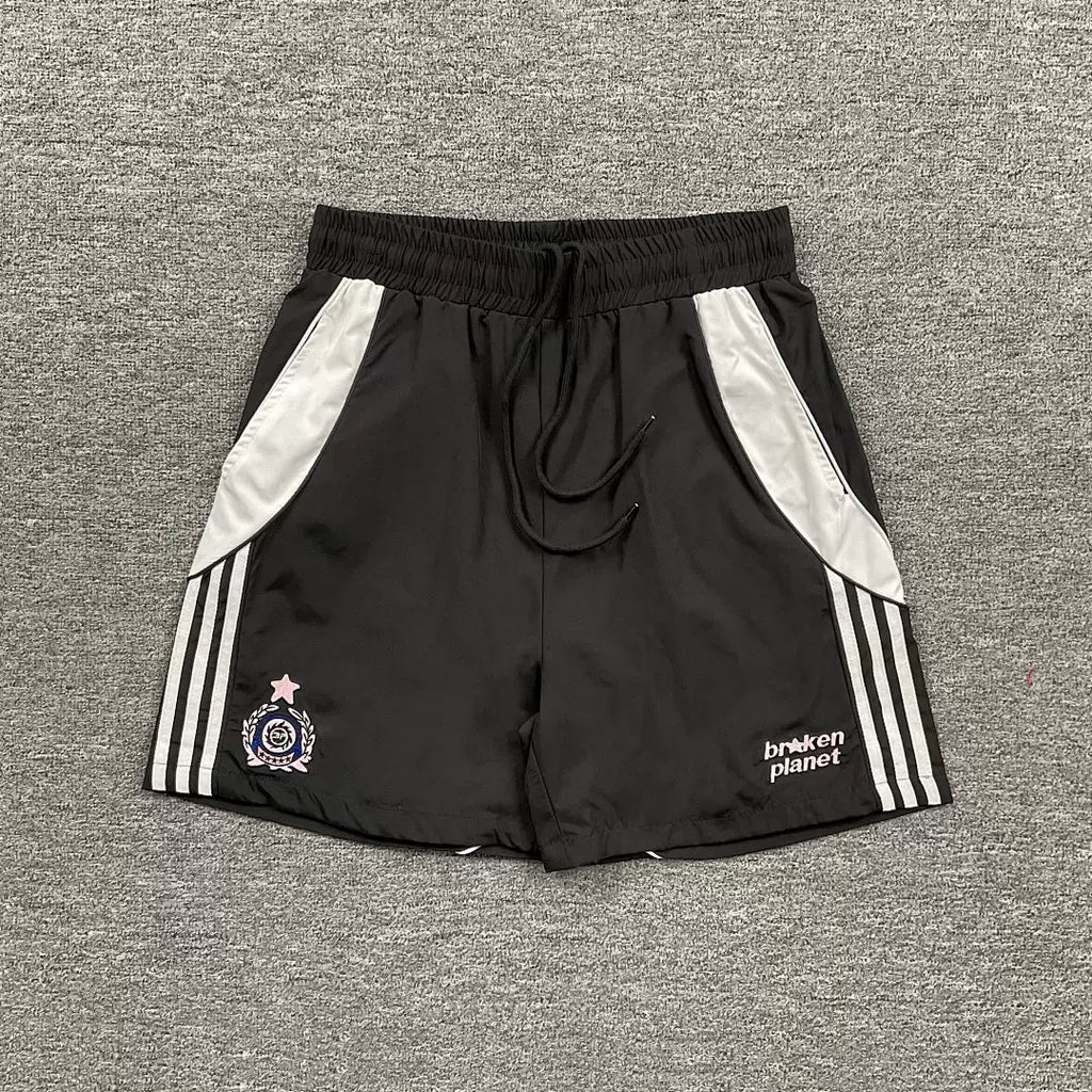 Broken Planet 3‑Stripe Retro Track Shorts (4 Colors)