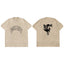 Killcrew Wolf Graphic Oversized Beige T-Shirt