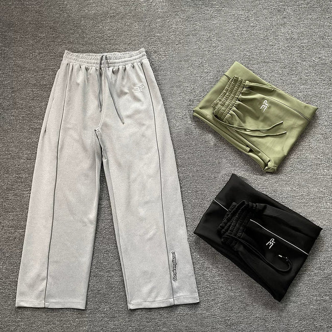 Broken Planet BP Mini Logo Wide Leg Track Pants - 3 Colors Available Hover Image
