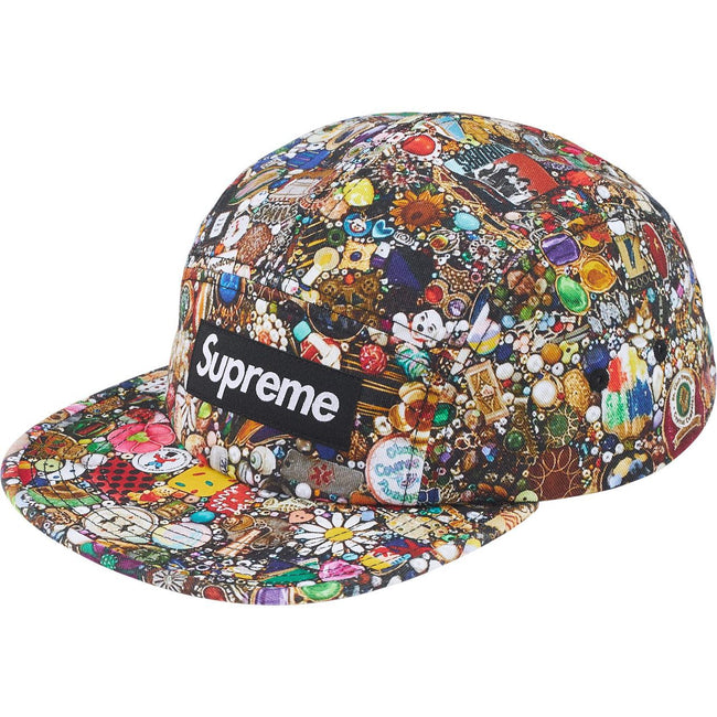 Supreme All-Over Mixed Print 5-Panel Box Logo Camp Cap Hover Image