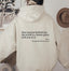 Beige "Dear Person Behind Me" Quote Hoodie