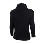 Thug Club TC Logo Waffle Knit Slim Fit Hoodie, Y2K Gothic Long Sleeve Hooded Top