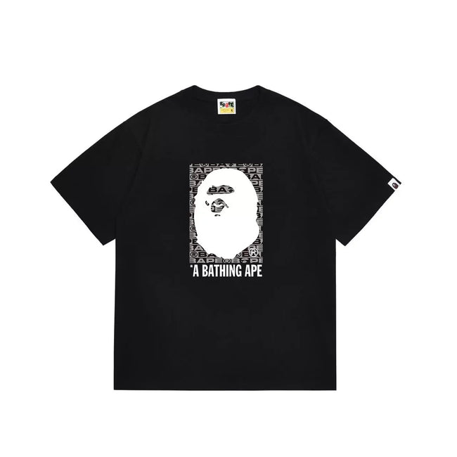 BAPE Style Box Ape Head Short-Sleeve Tee - Black/White Hover Image